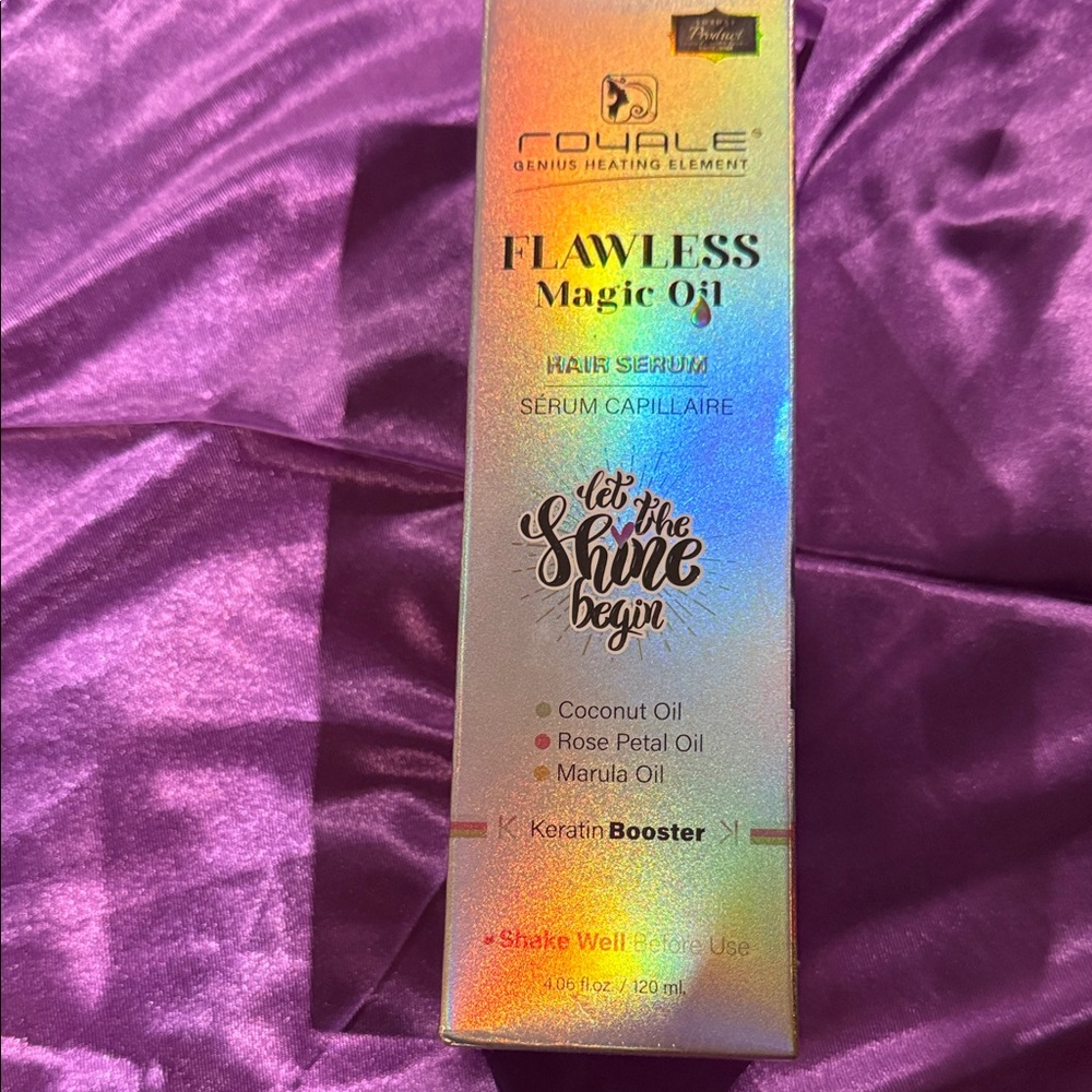Royal genius heating element Flawless Magic Oil Hair Serum new in sealed box